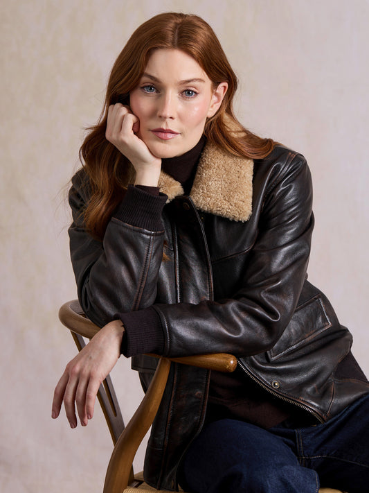 Armaside Leather Aviator Jacket