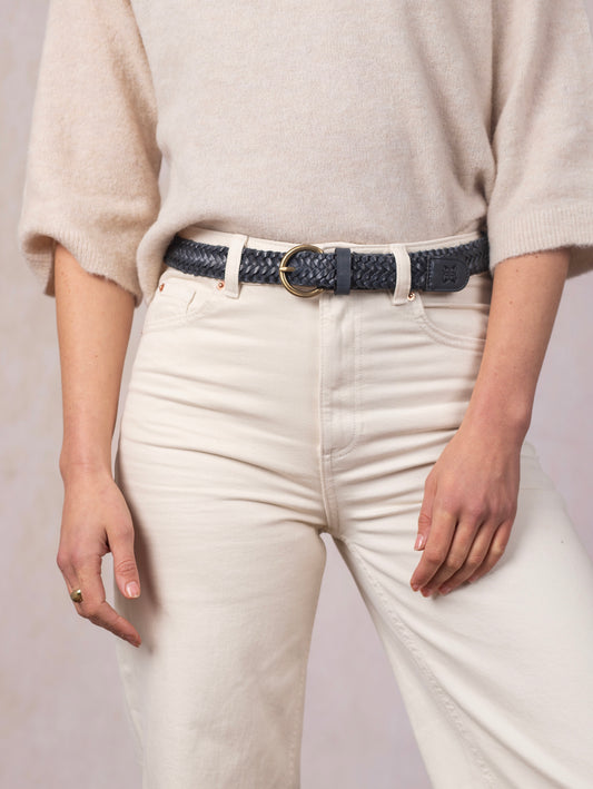 Waverton Leather Woven Belt