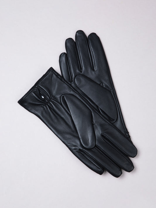 Suzie Stitch Detail Leather Gloves