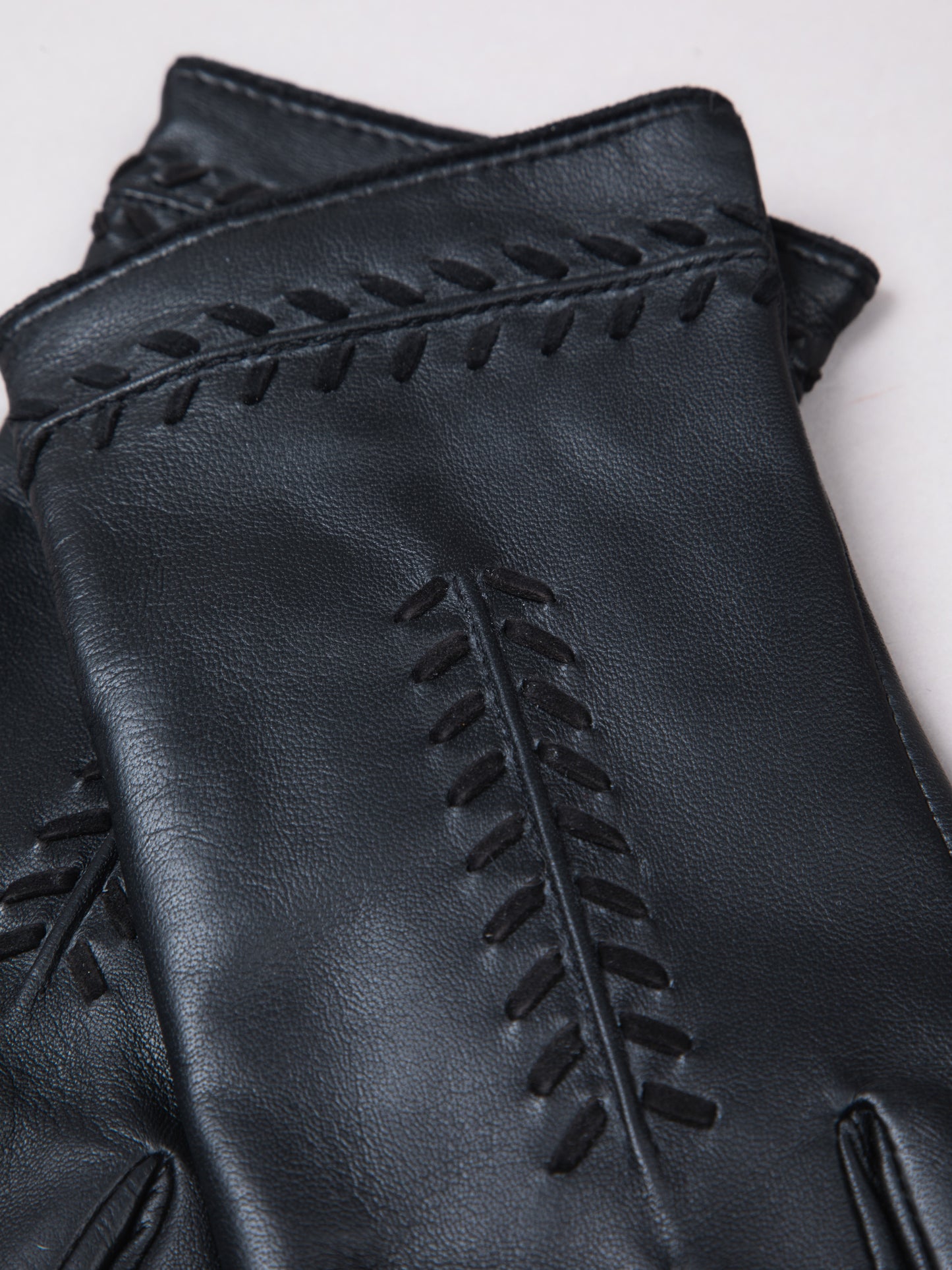 Suzie Stitch Detail Leather Gloves