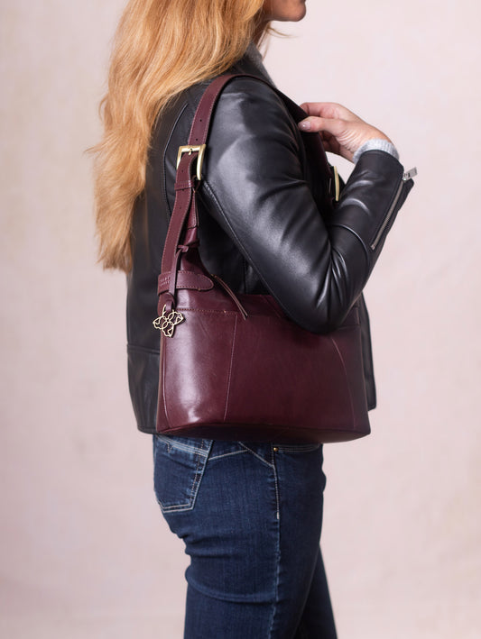 Newby Leather Hobo Shoulder Bag
