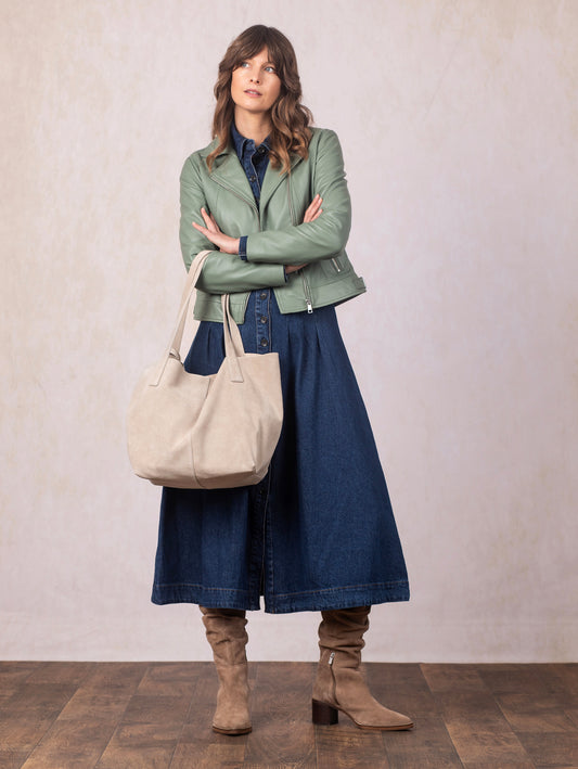 Santon Suede Tote Bag