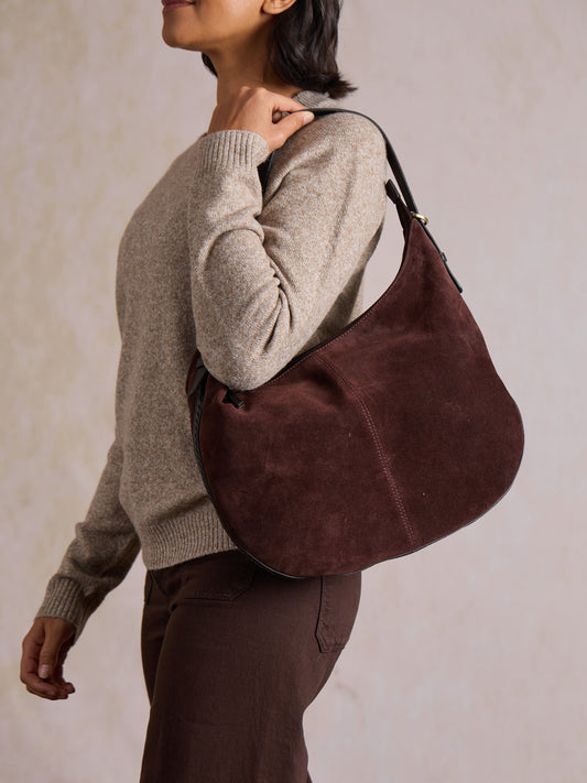 Scales Leather Shoulder Bag