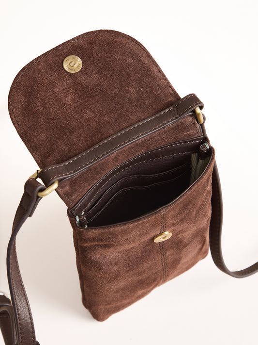Scales Suede Mobile Purse