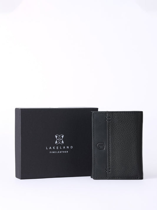 Stitch Leather Tri-Fold Wallet