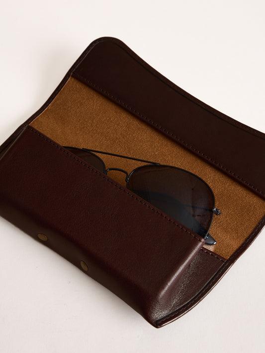 Storrs Leather Glasses Case