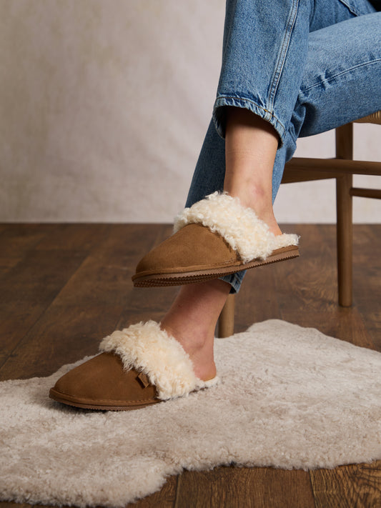 Curly Sheepskin Wool Sliders