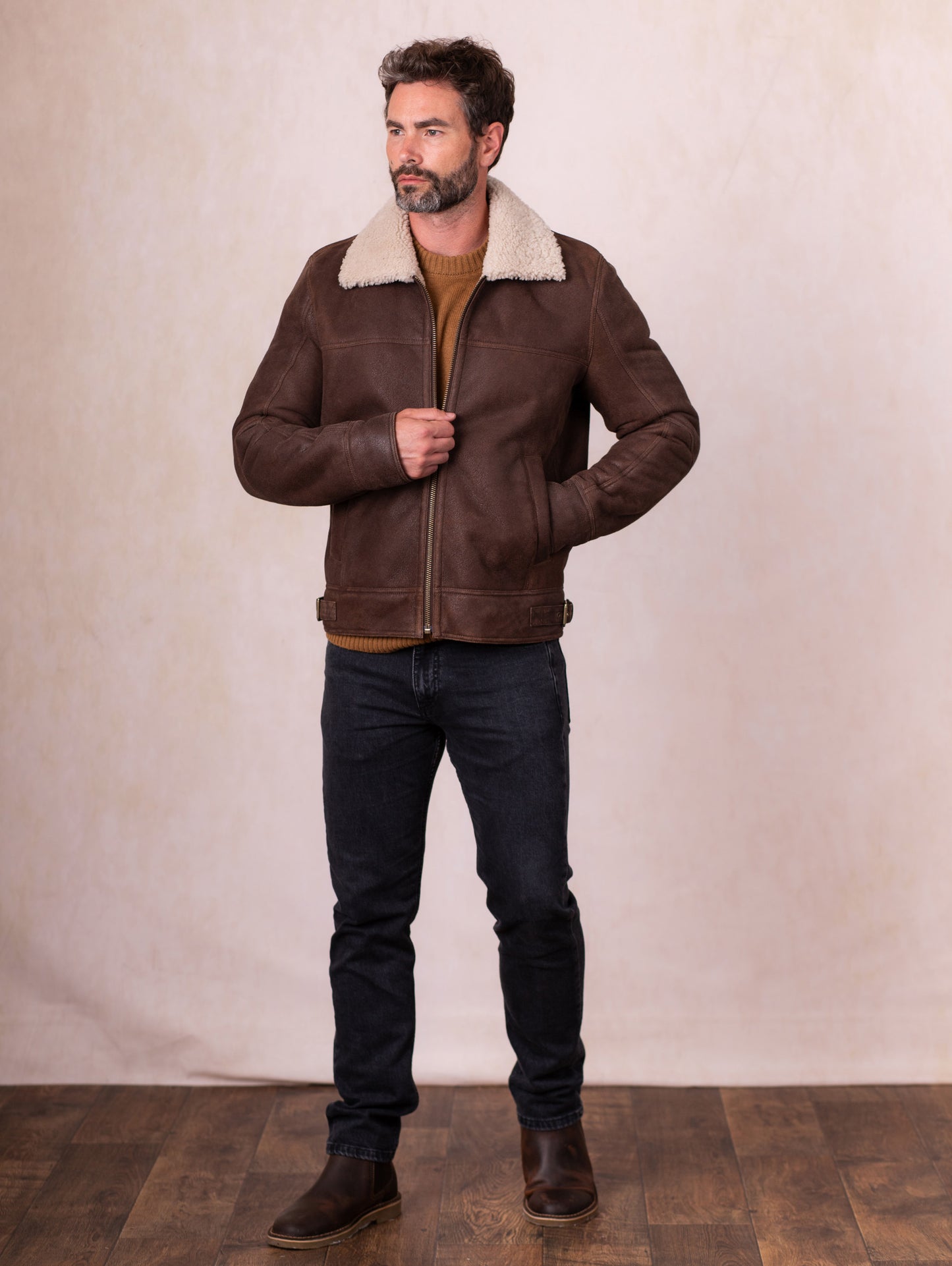 Harrier Sheepskin Flying Jacket