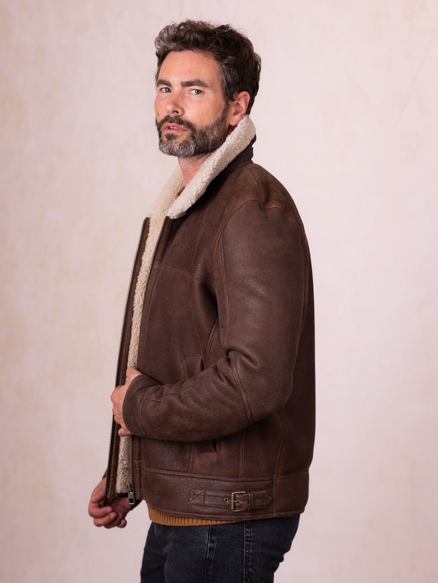 Harrier Sheepskin Flying Jacket