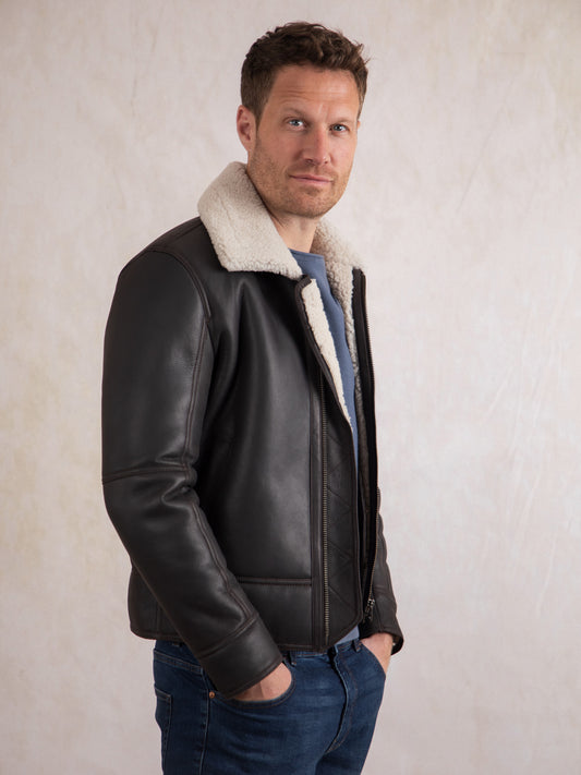 Tigermoth Sheepskin Aviator Jacket