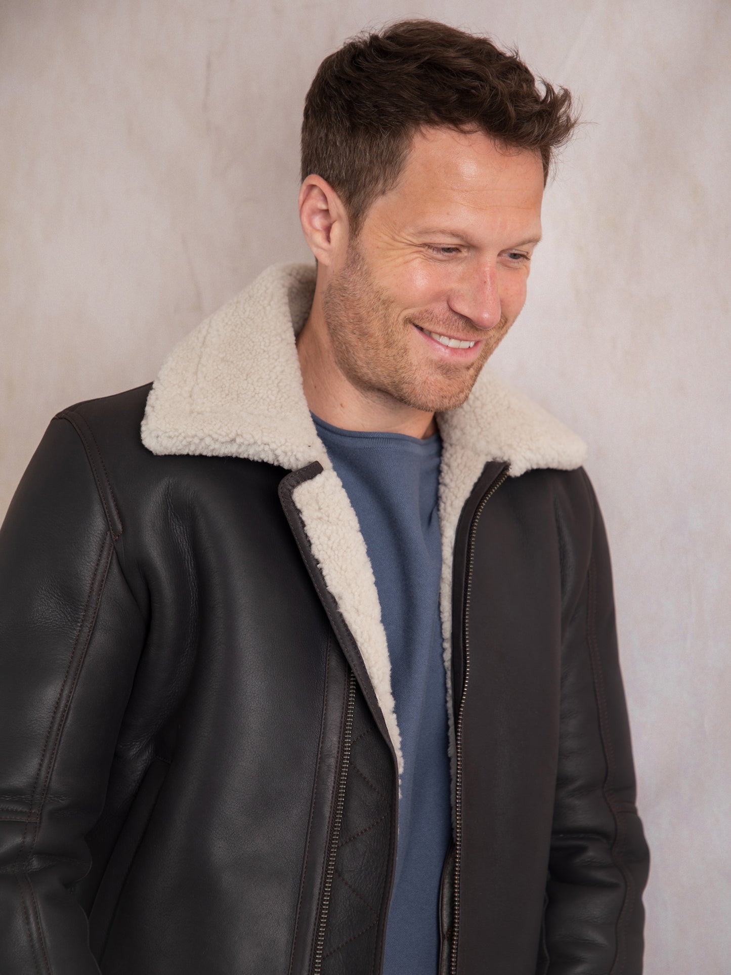 Tigermoth Sheepskin Aviator Jacket