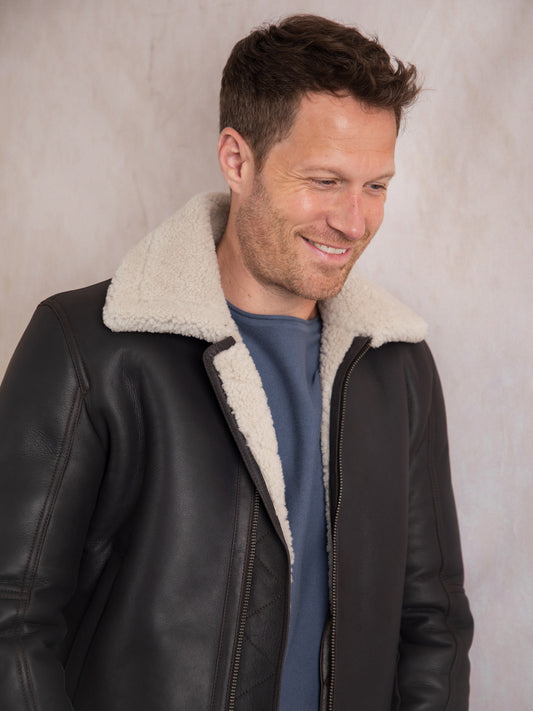 Tigermoth Sheepskin Aviator Jacket