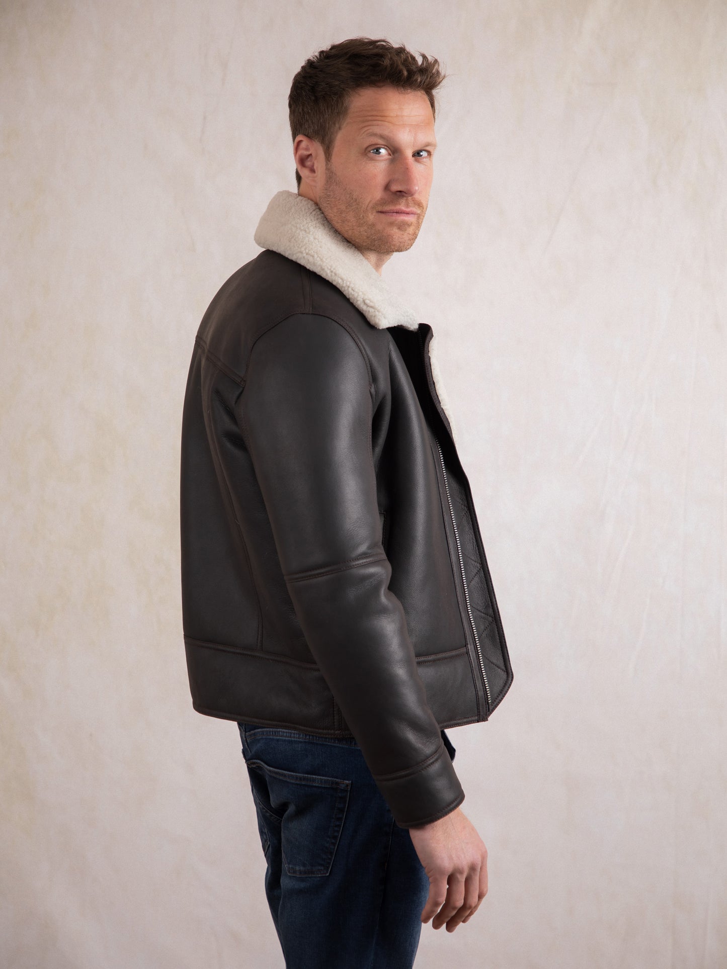 Tigermoth Sheepskin Aviator Jacket