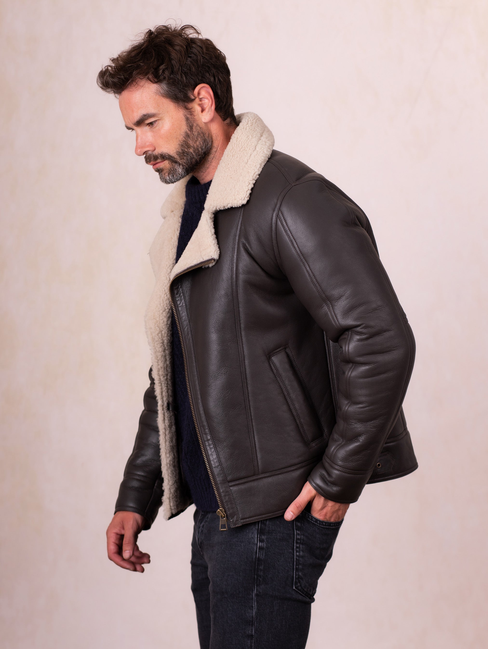 Javelin Sheepskin Aviator Jacket | Lakeland Leather
