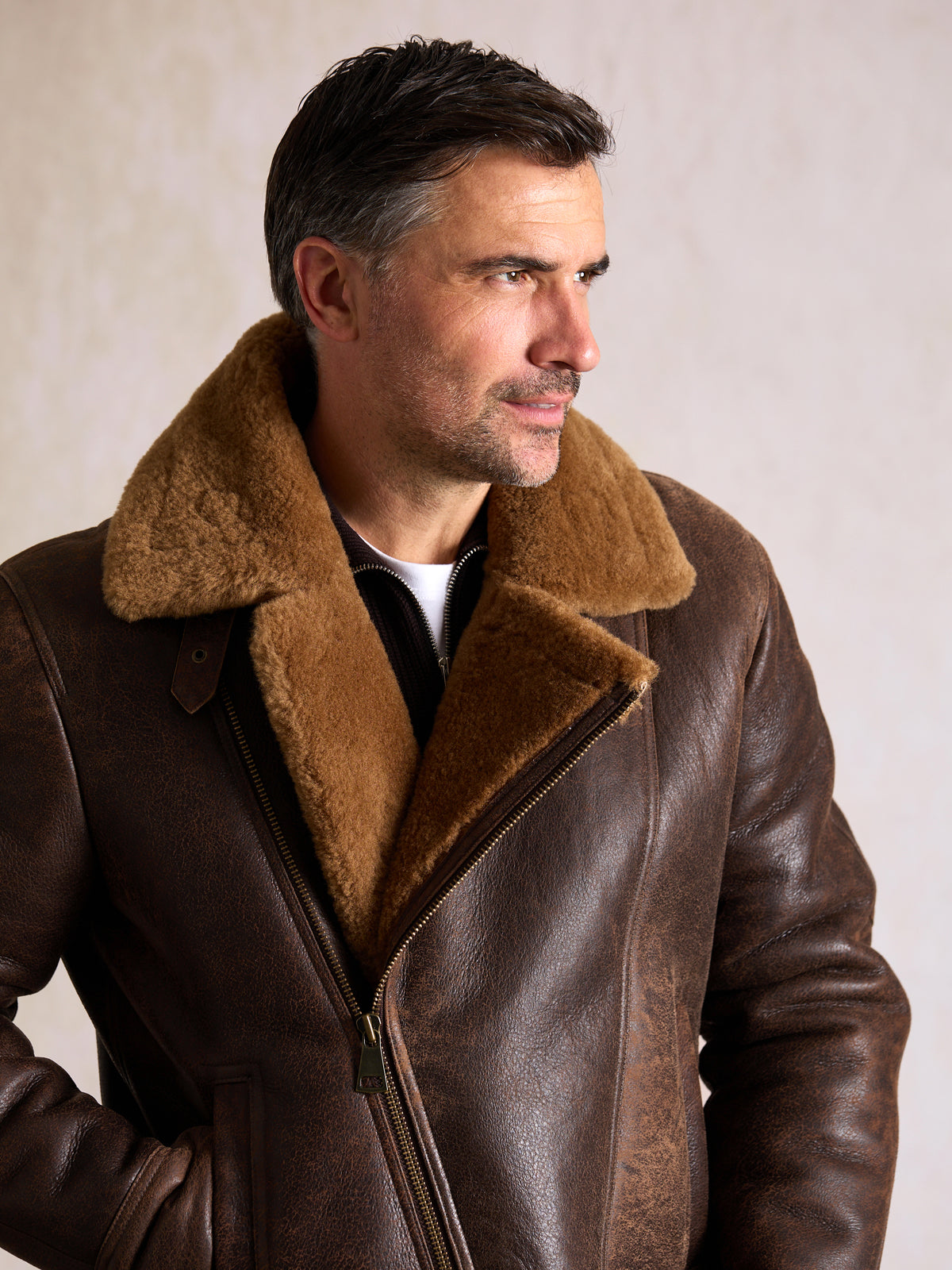 Storth Sheepskin Aviator Jacket