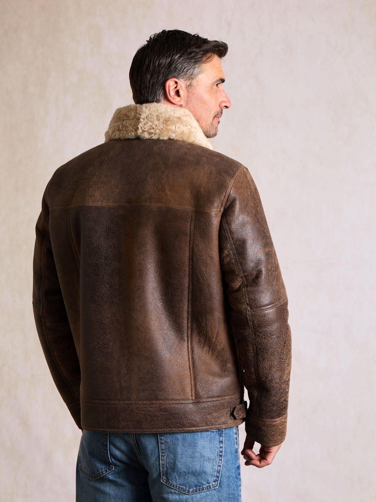Brigham Sheepskin Aviator Jacket