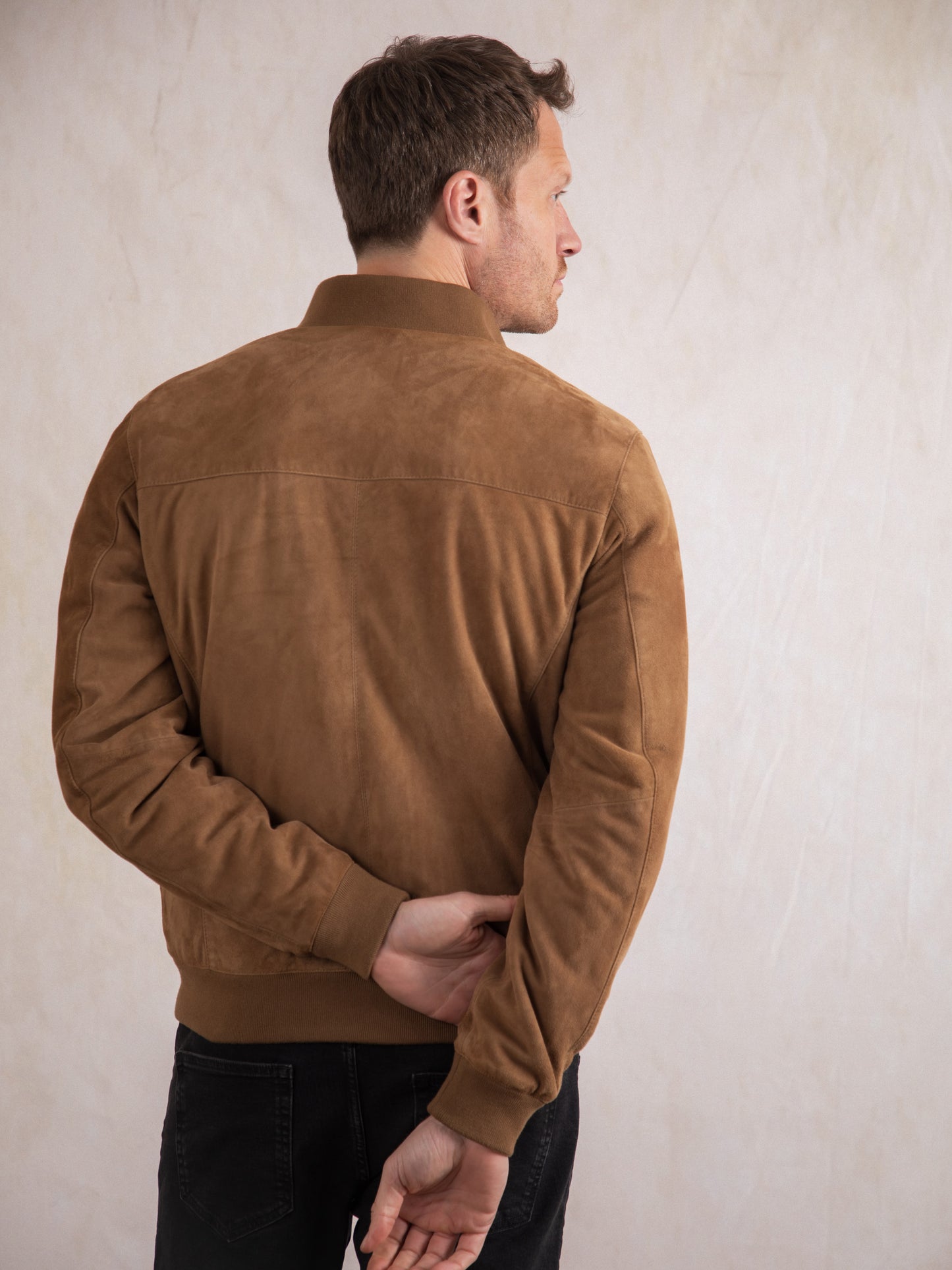 Dalston Suede Bomber Jacket