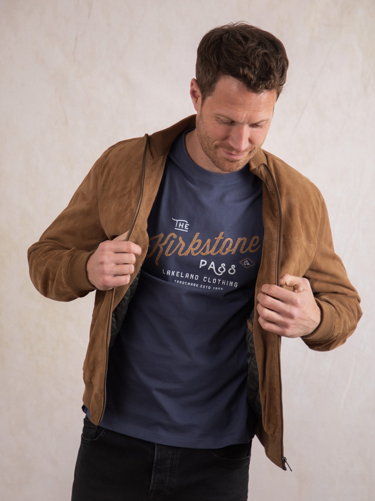 Dalston Suede Bomber Jacket
