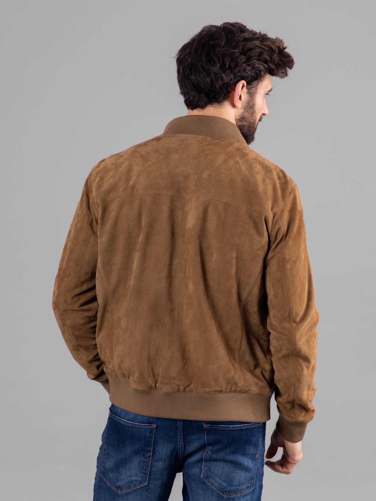 Dalston Suede Bomber Jacket
