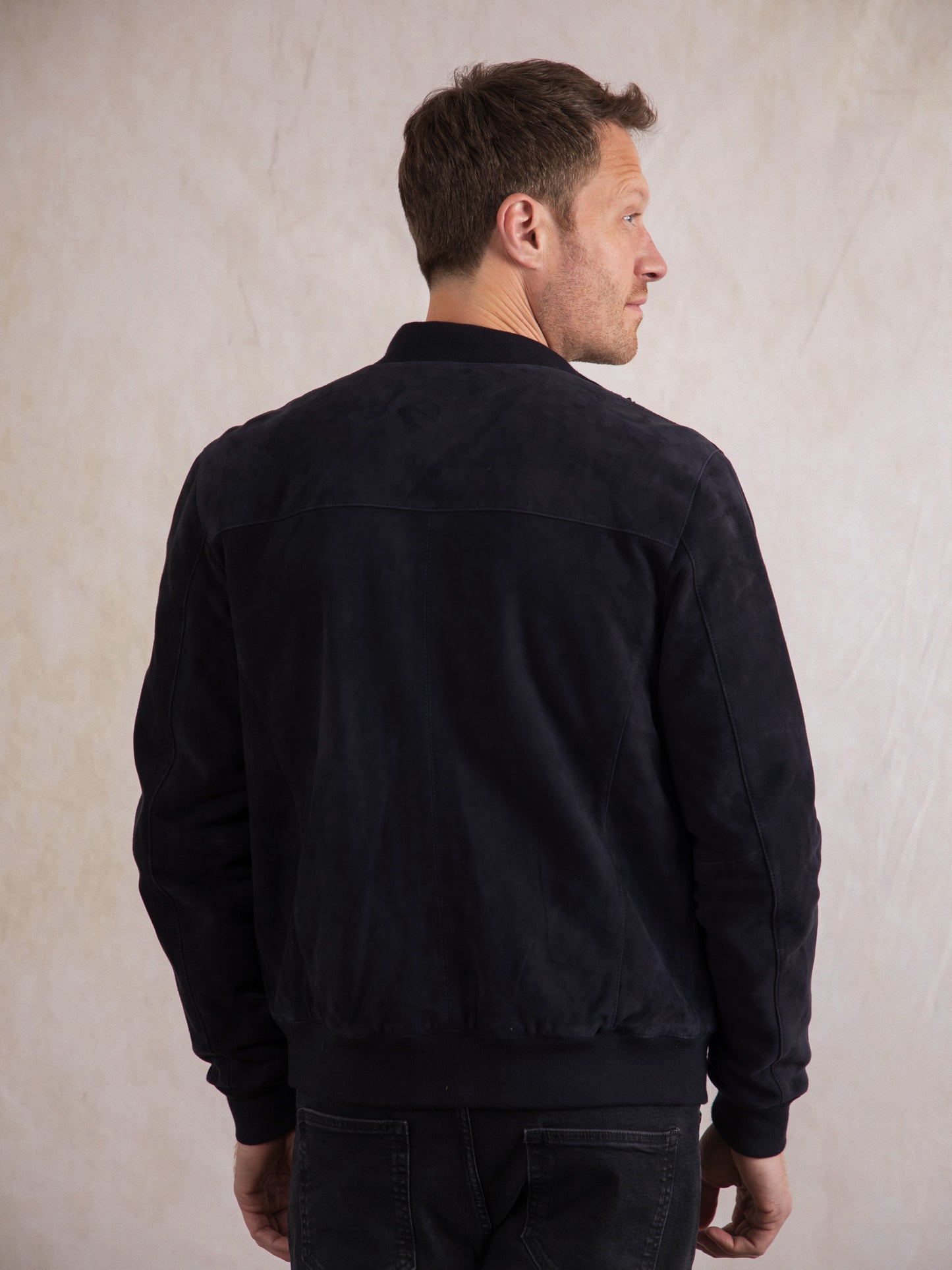 Dalston Suede Bomber Jacket