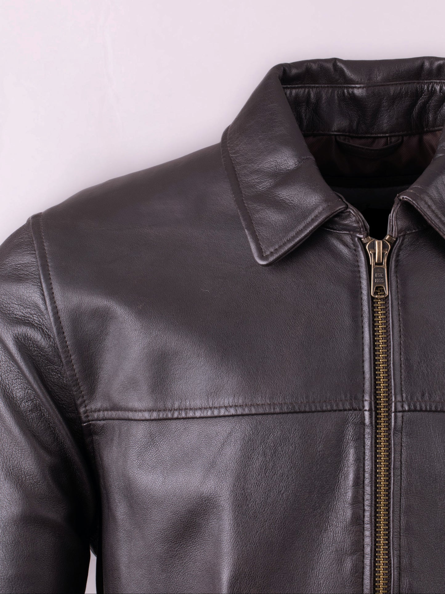 Renwick Collared Leather Jacket