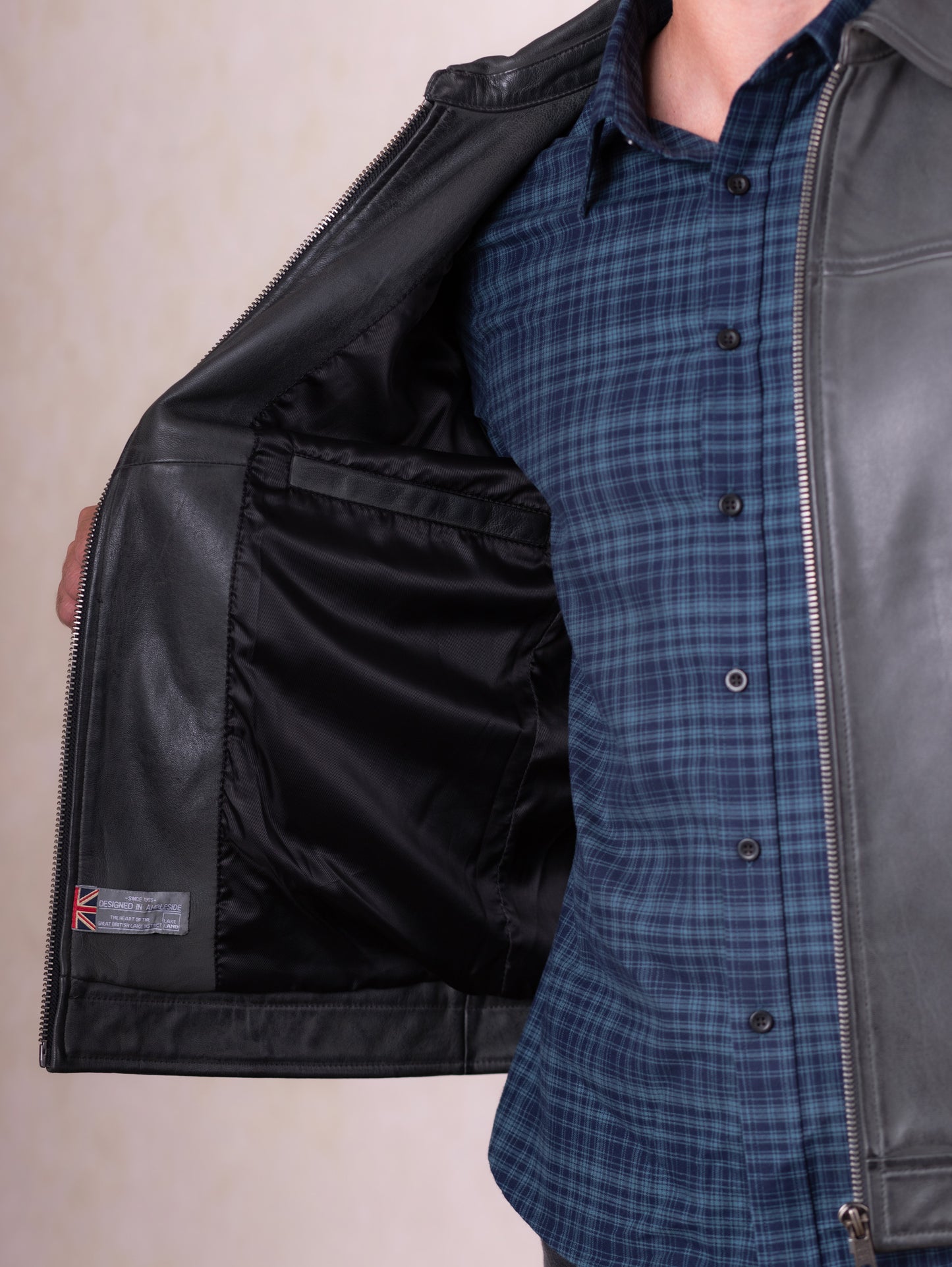 Renwick Collared Leather Jacket