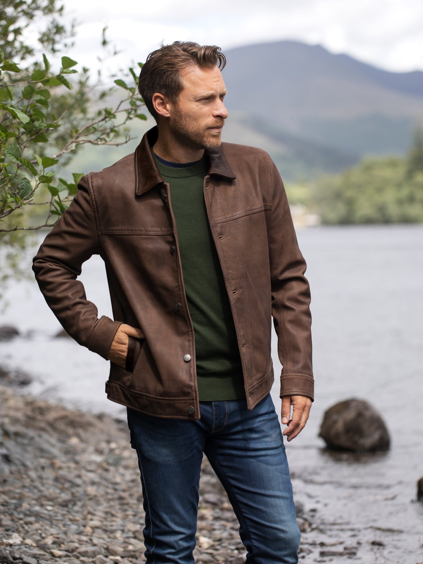 Crummock Collared Suede Jacket