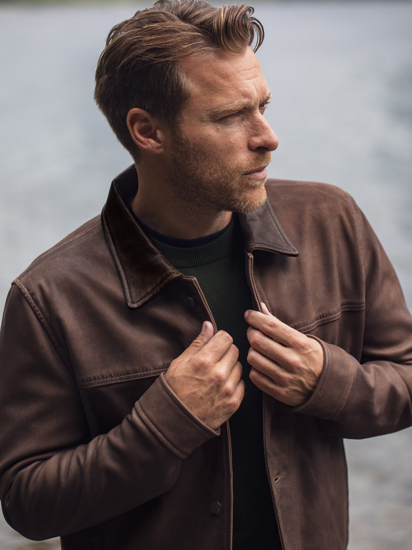 Crummock Collared Suede Jacket