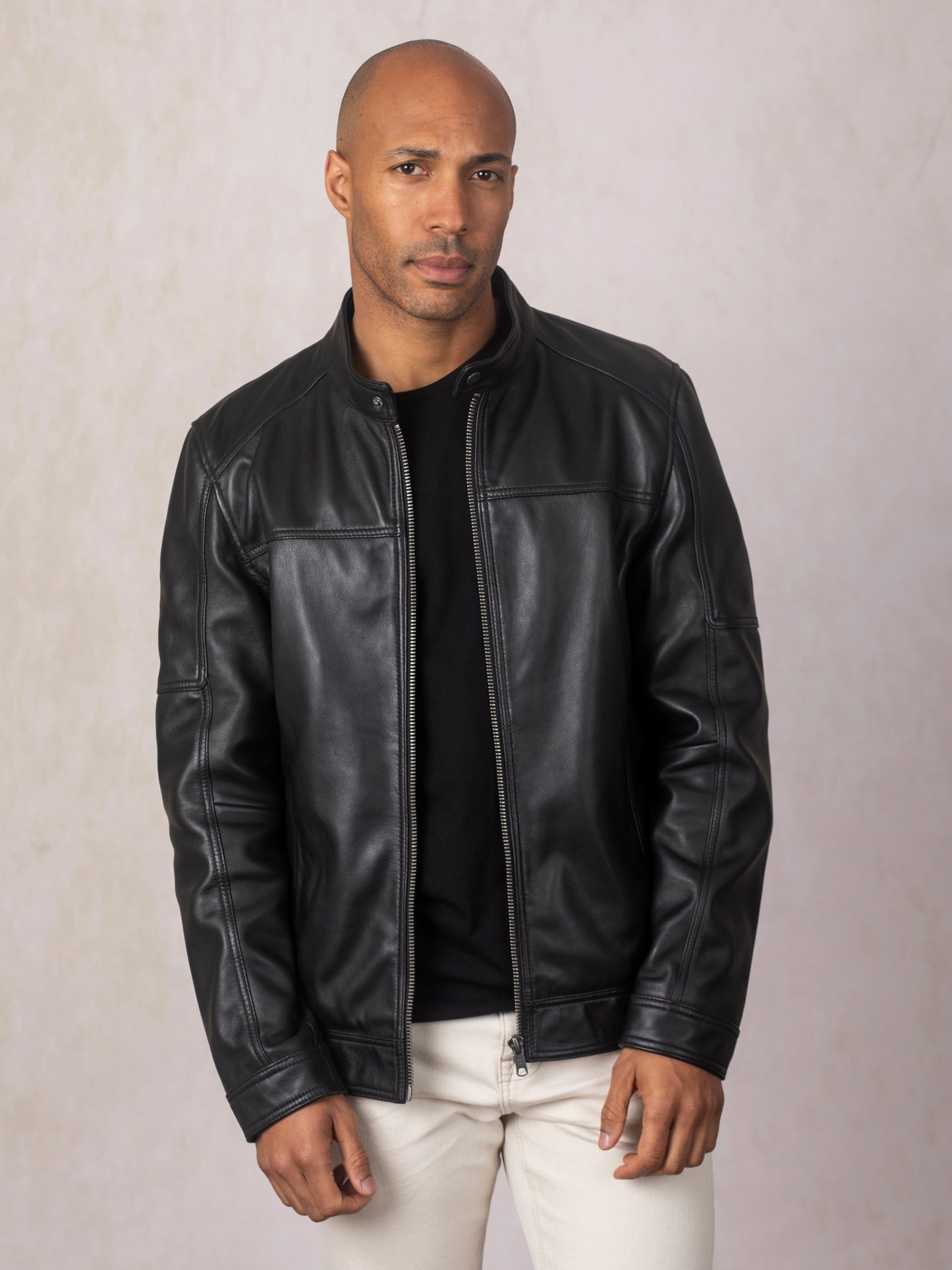 Penrith II Leather Racer Jacket