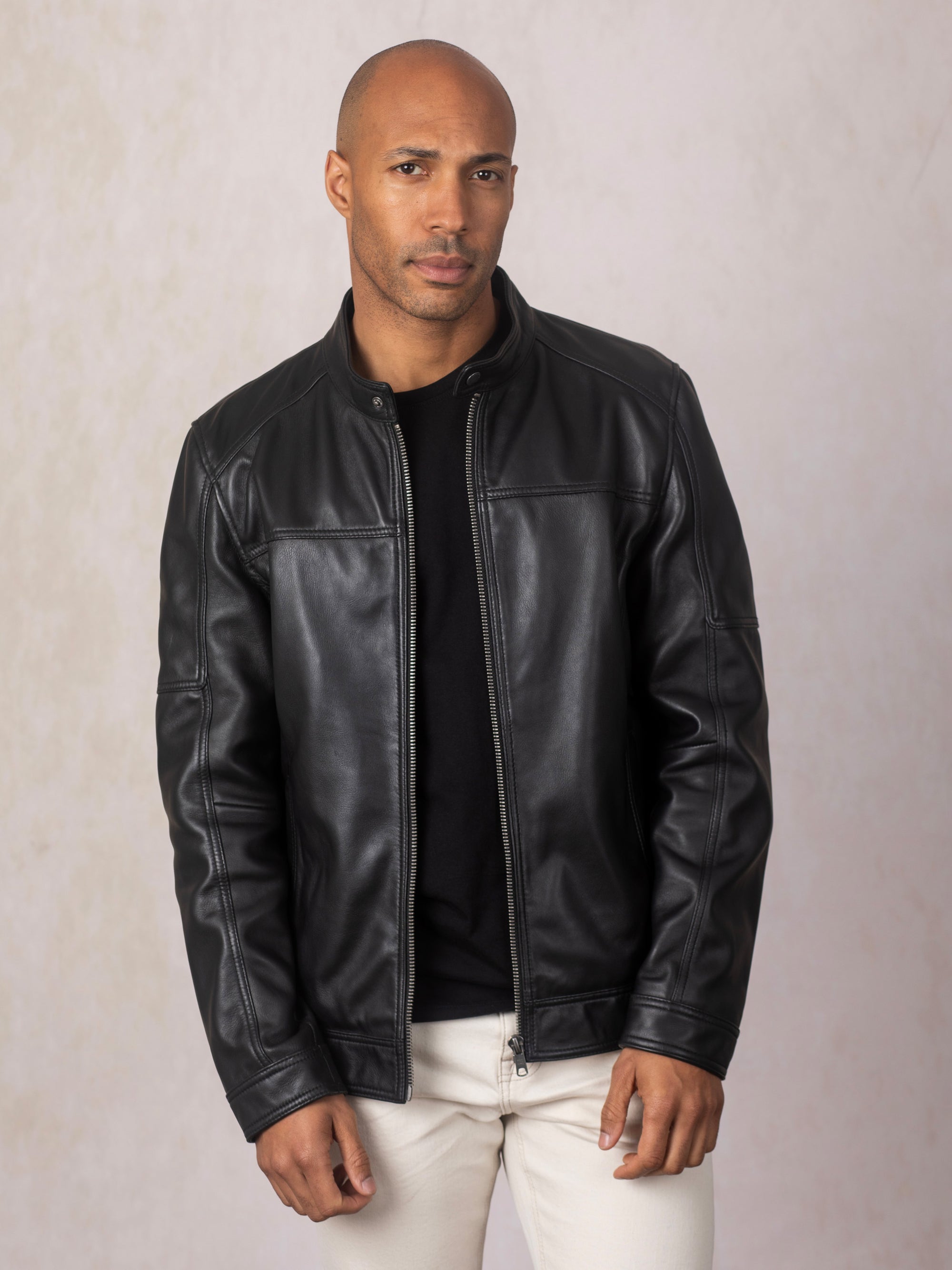 Penrith II Leather Racer Jacket