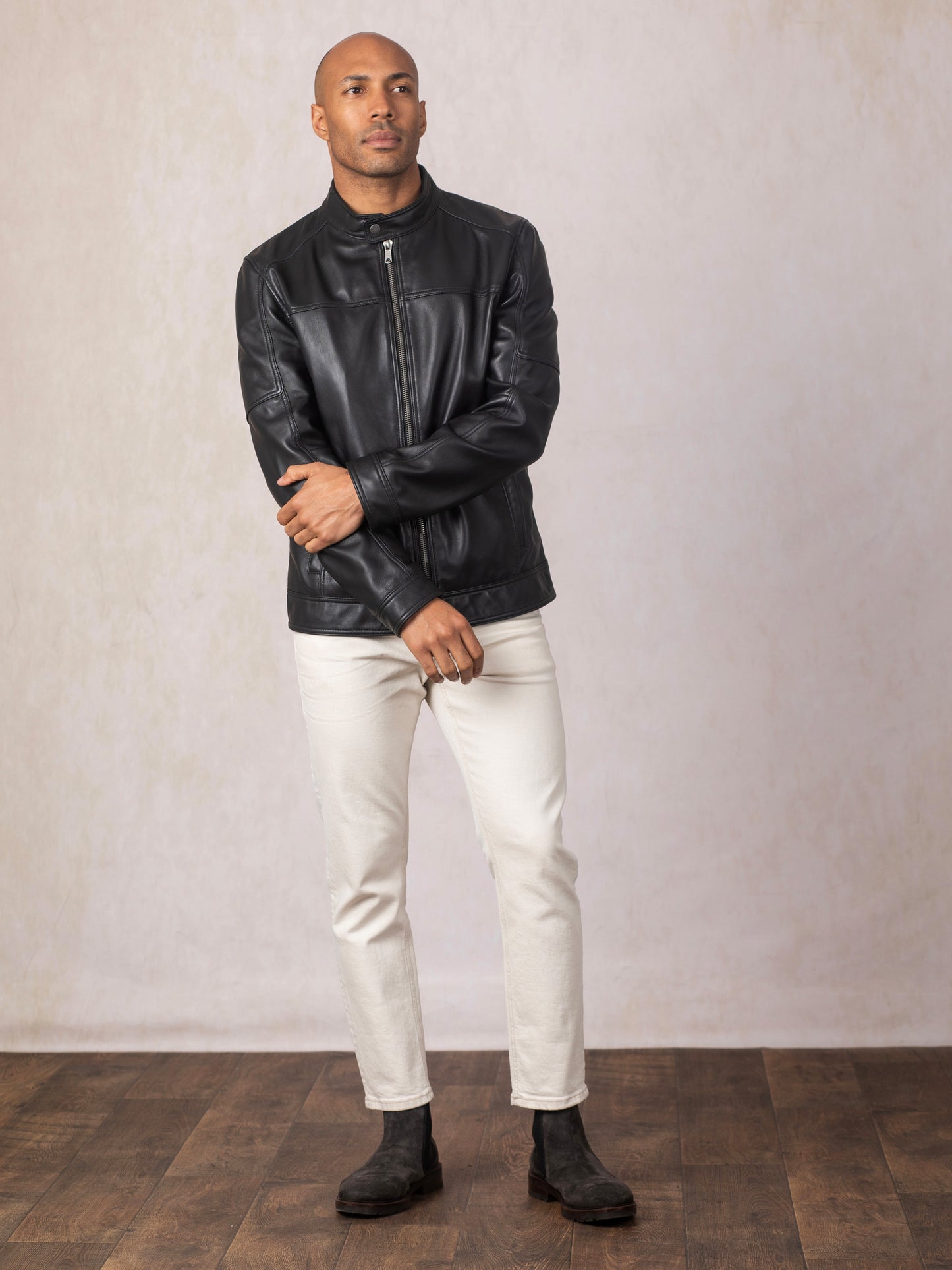Penrith II Leather Racer Jacket