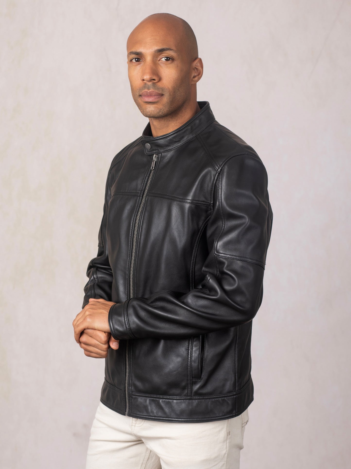 Penrith II Leather Racer Jacket