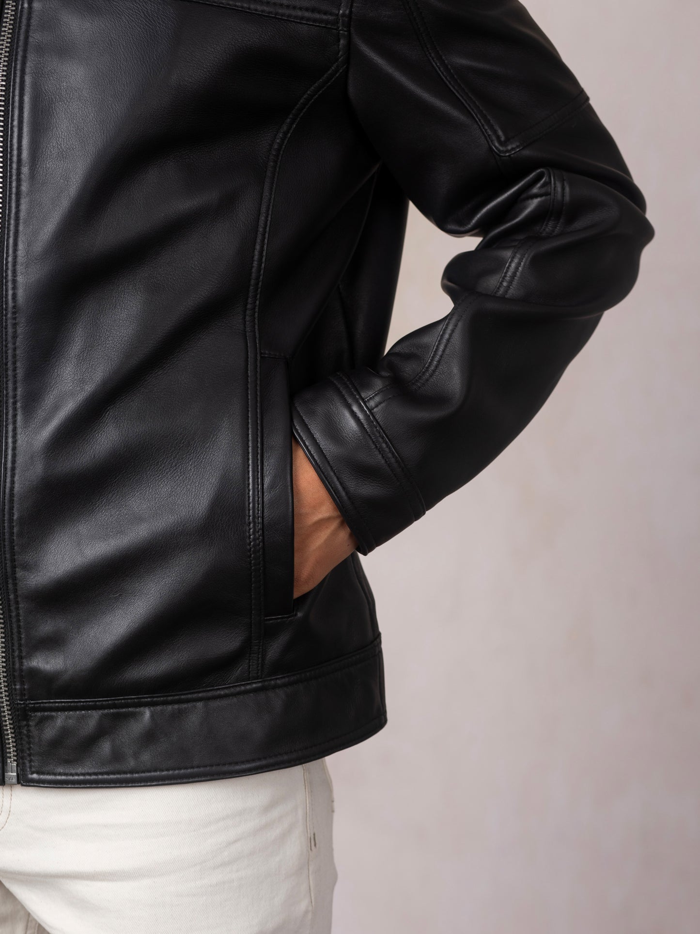 Penrith II Leather Racer Jacket