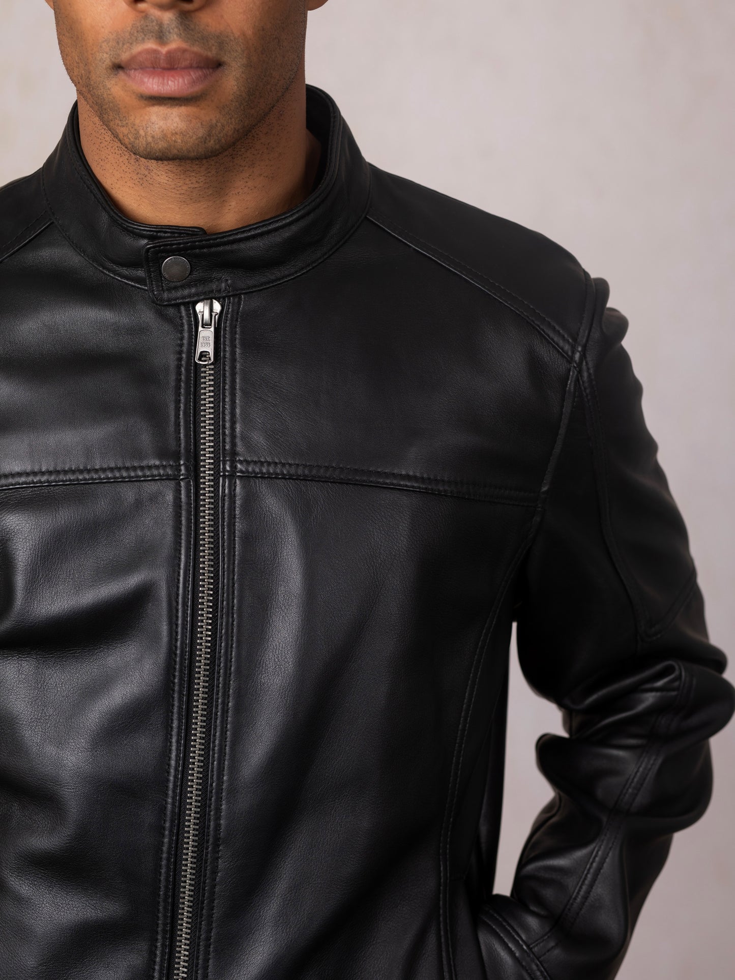 Penrith II Leather Racer Jacket