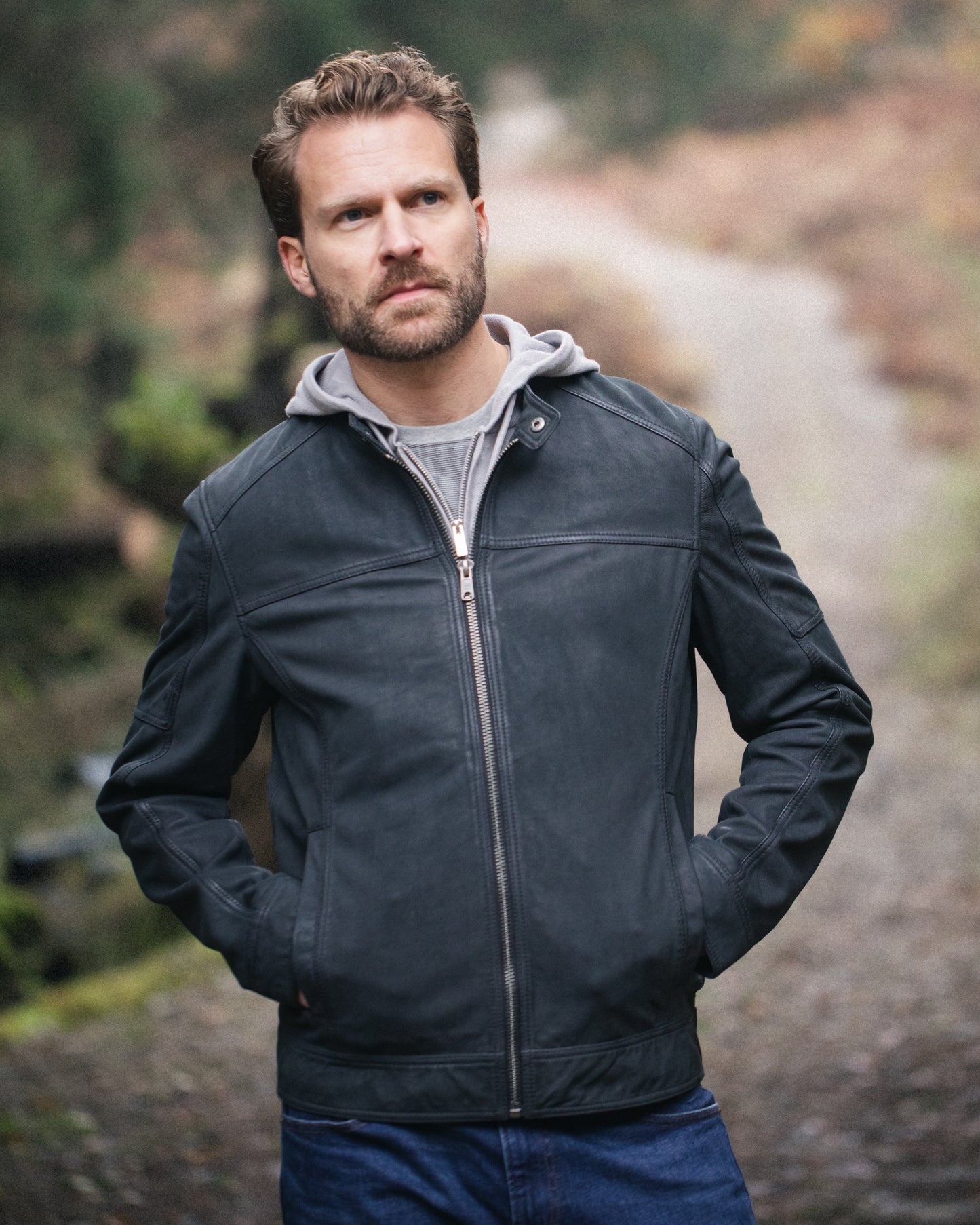 Penrith II Leather Racer Jacket