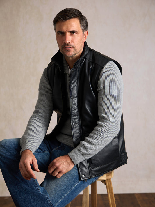 Garrigill Leather Gilet