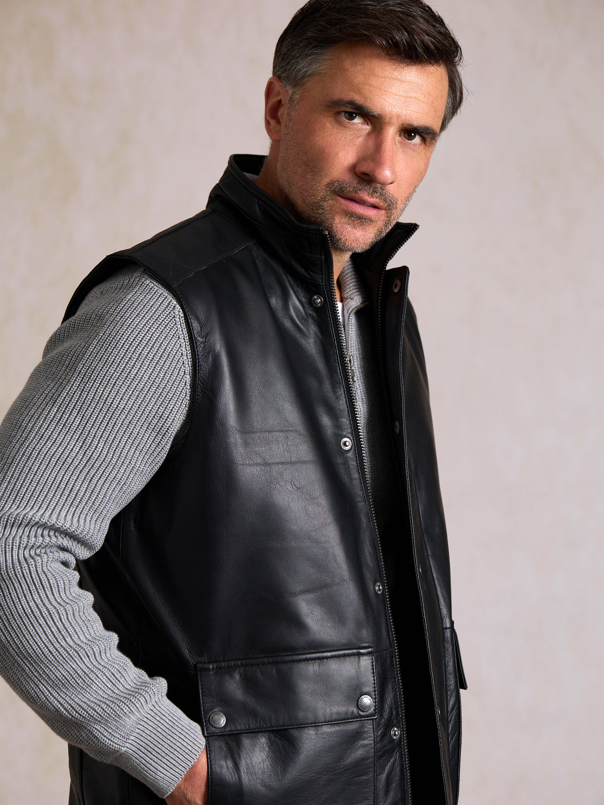 Garrigill Leather Gilet