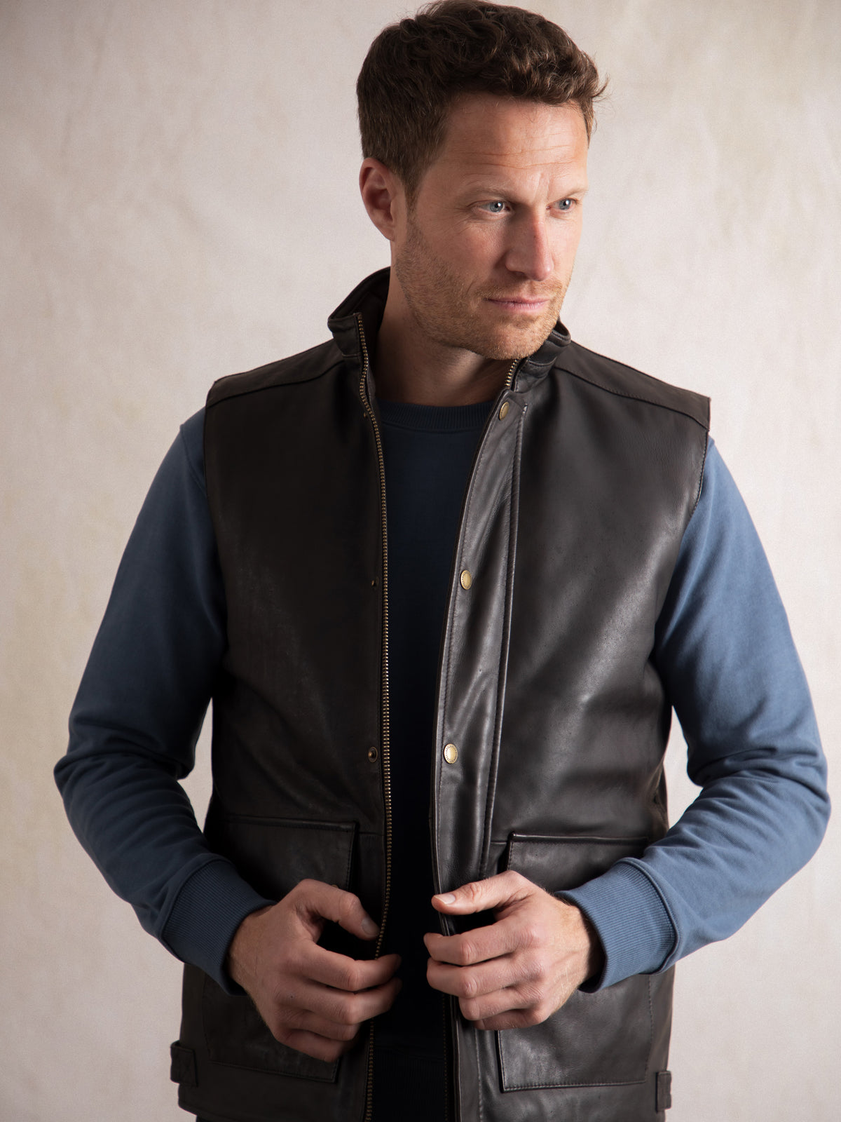 Garrigill Leather Gilet
