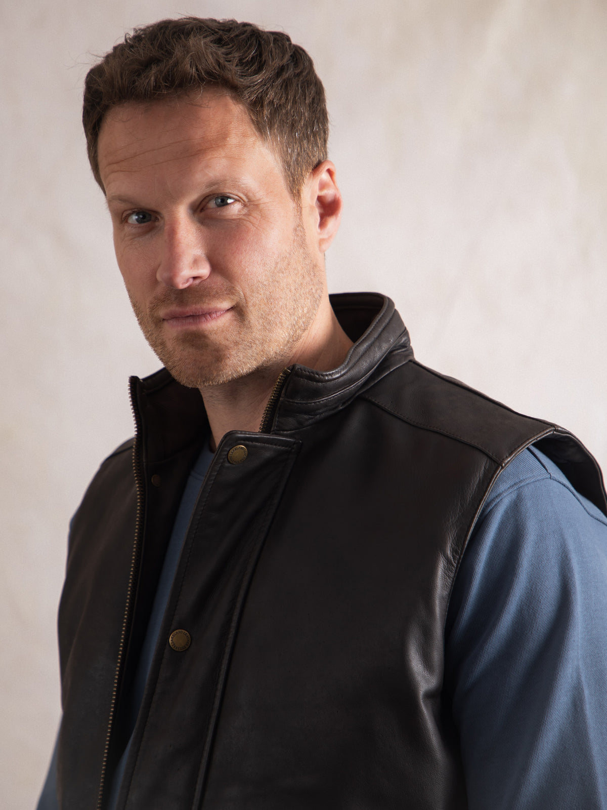 Garrigill Leather Gilet