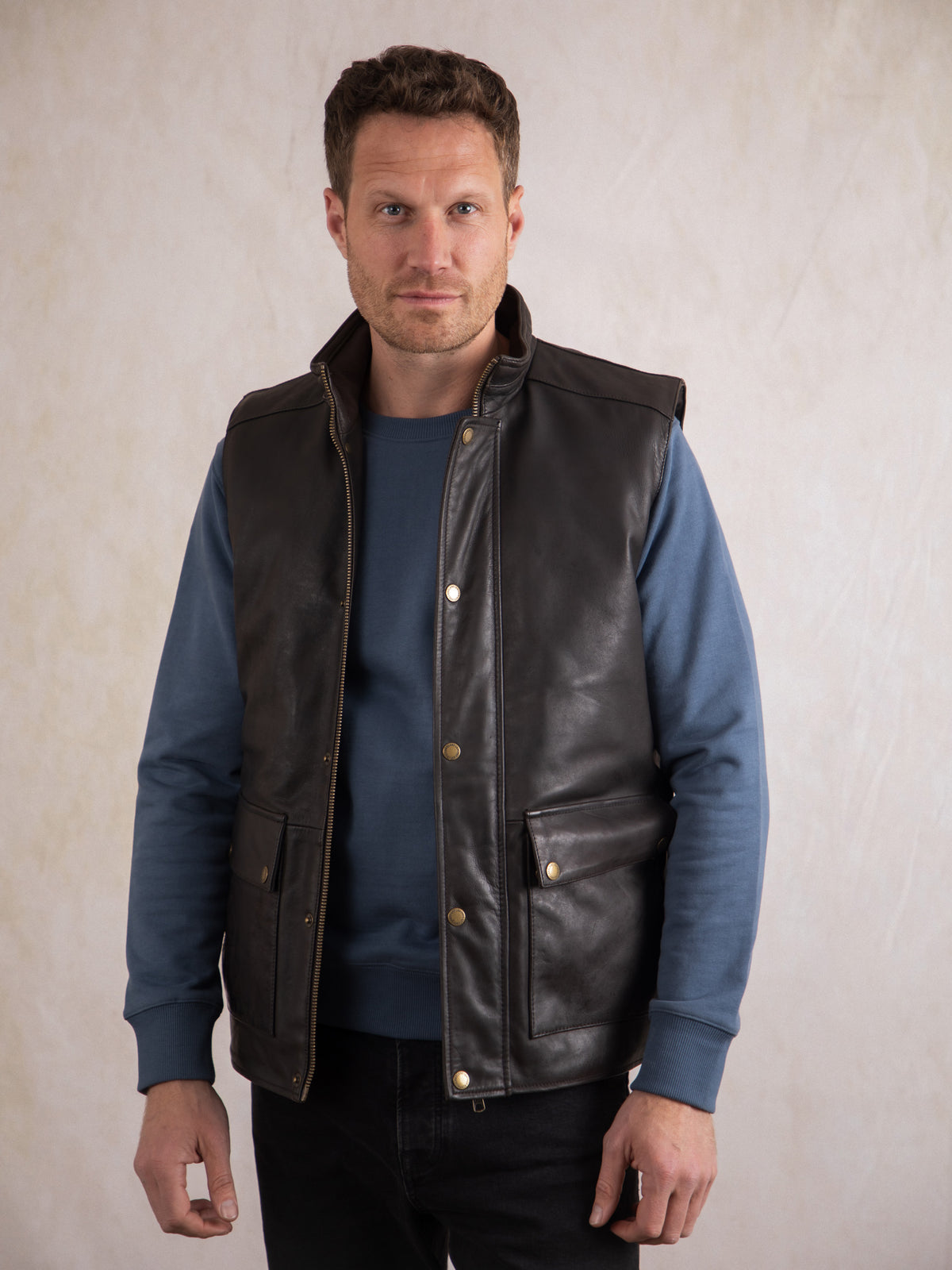 Garrigill Leather Gilet