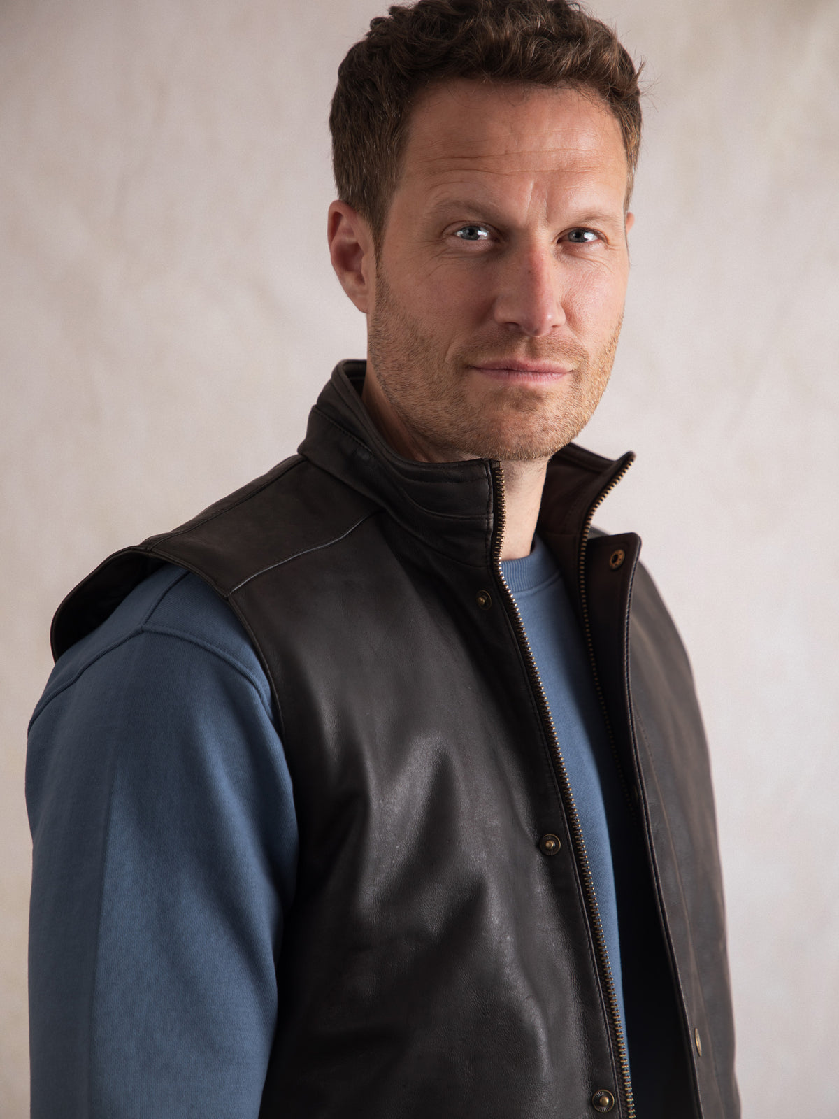 Garrigill Leather Gilet