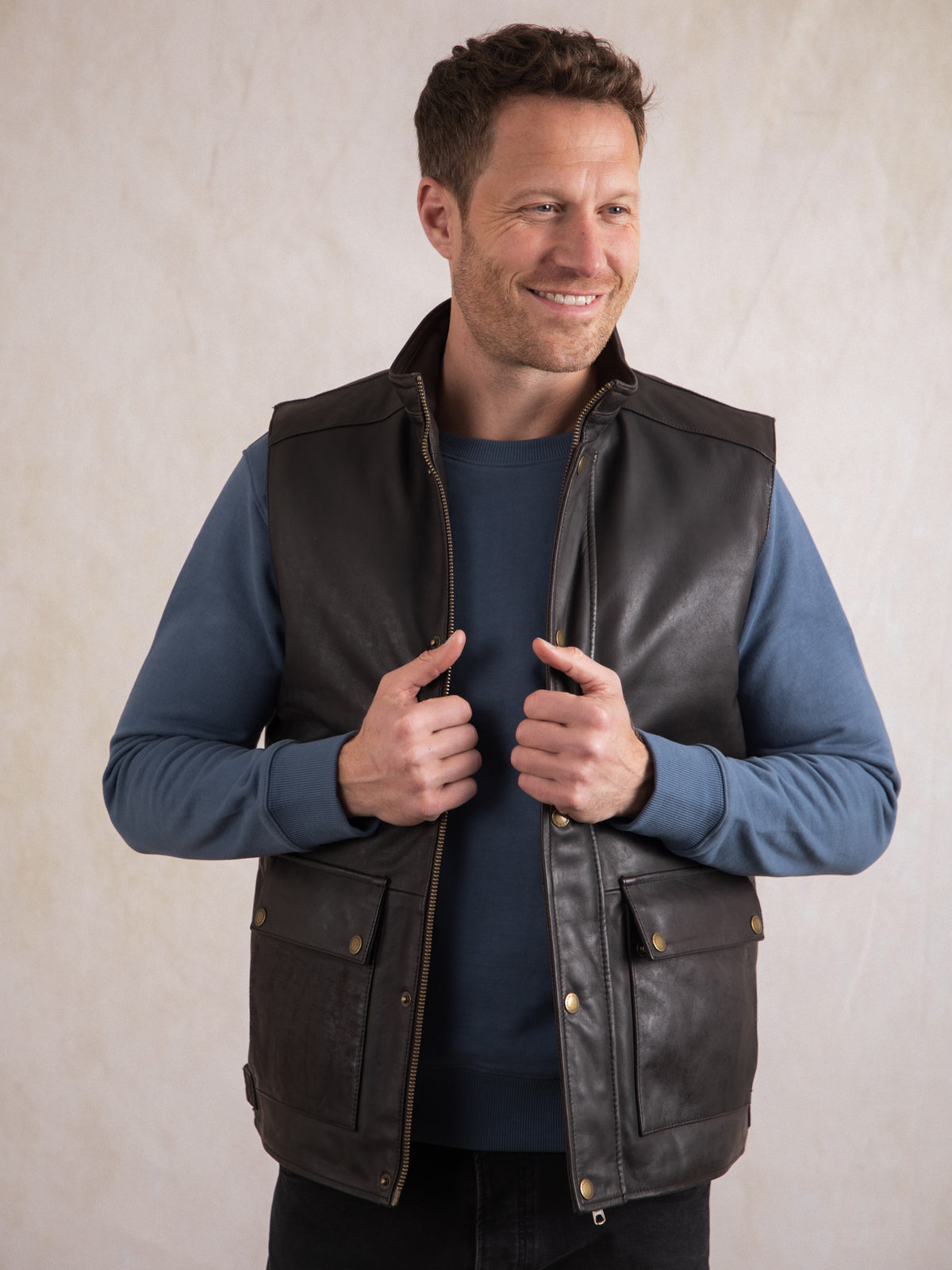Garrigill Leather Gilet