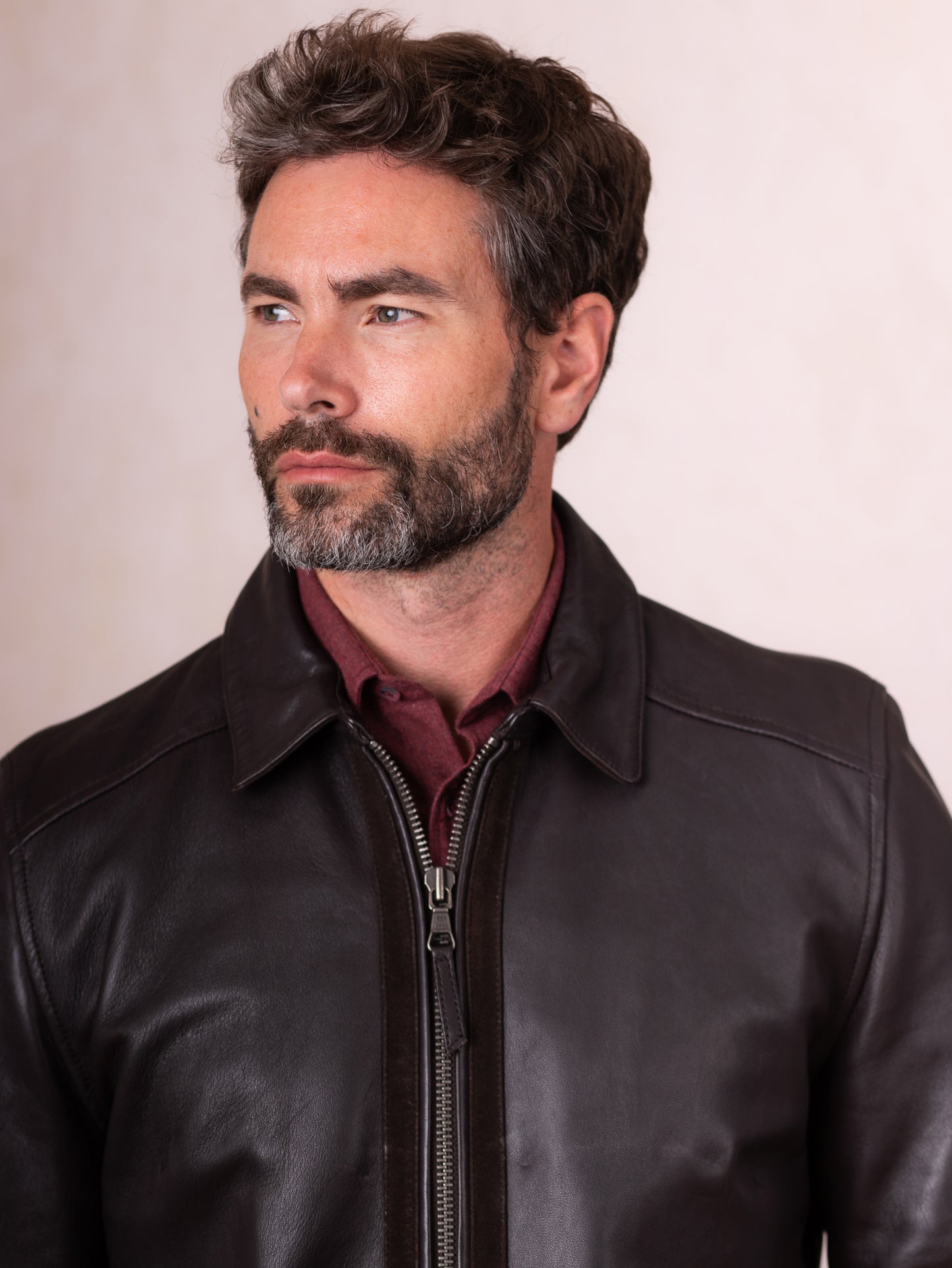 Renwickton Suede Trim Leather Jacket