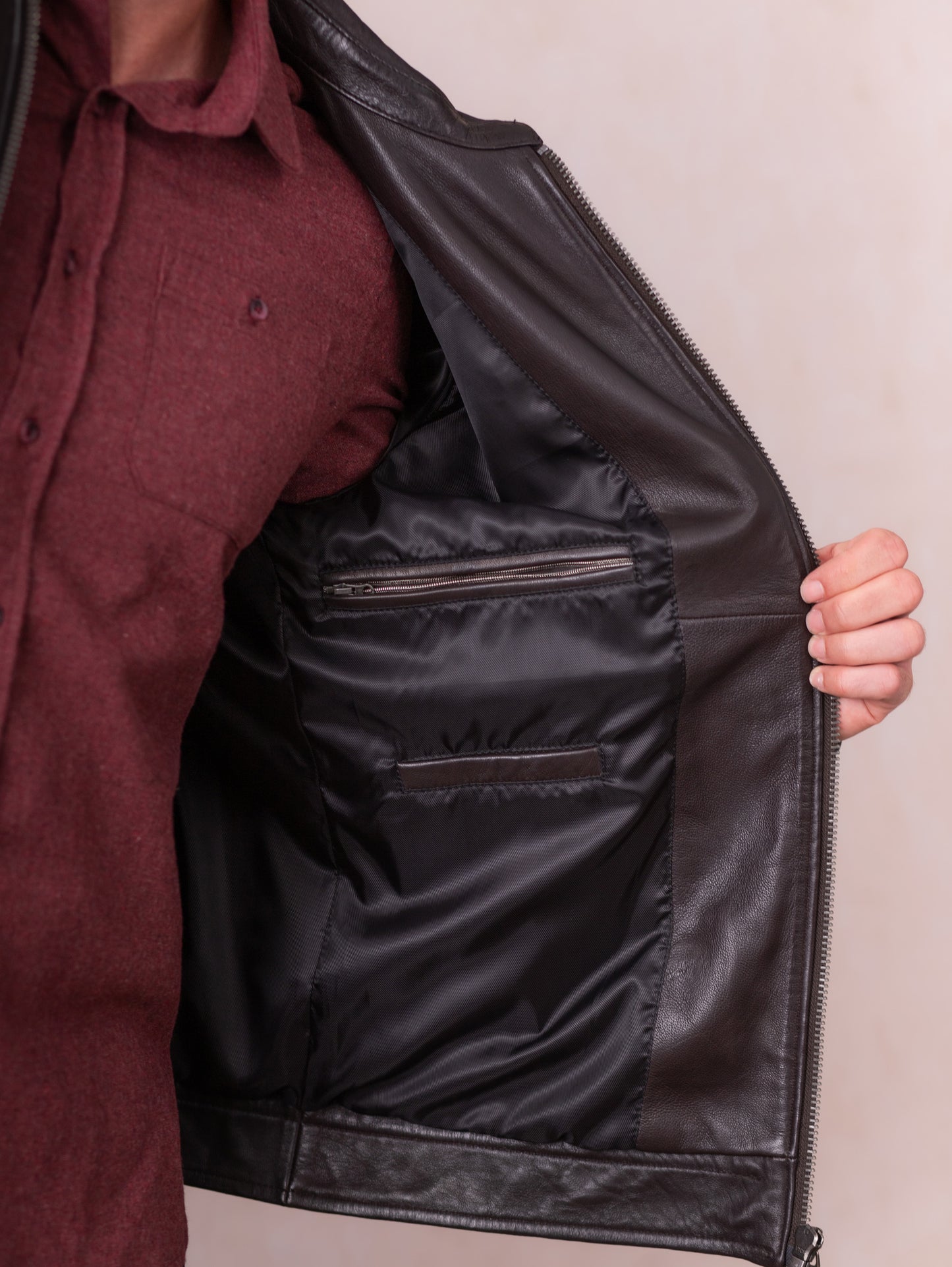 Renwickton Suede Trim Leather Jacket