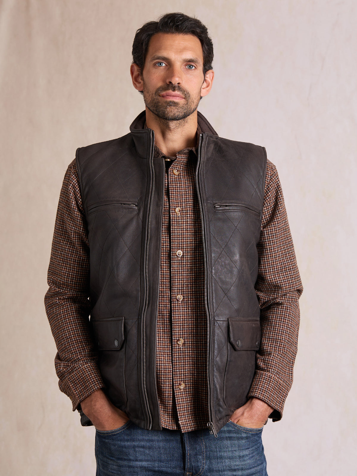 Grinsdale Leather Gilet