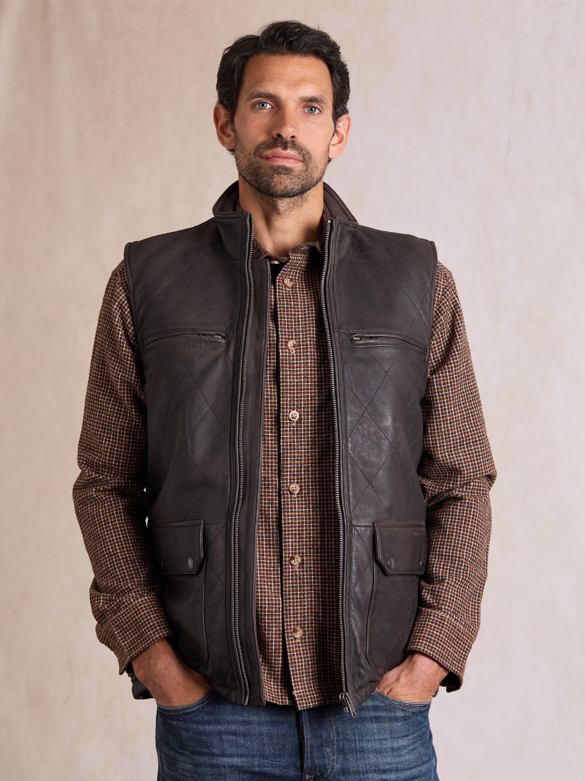 Grinsdale Leather Gilet