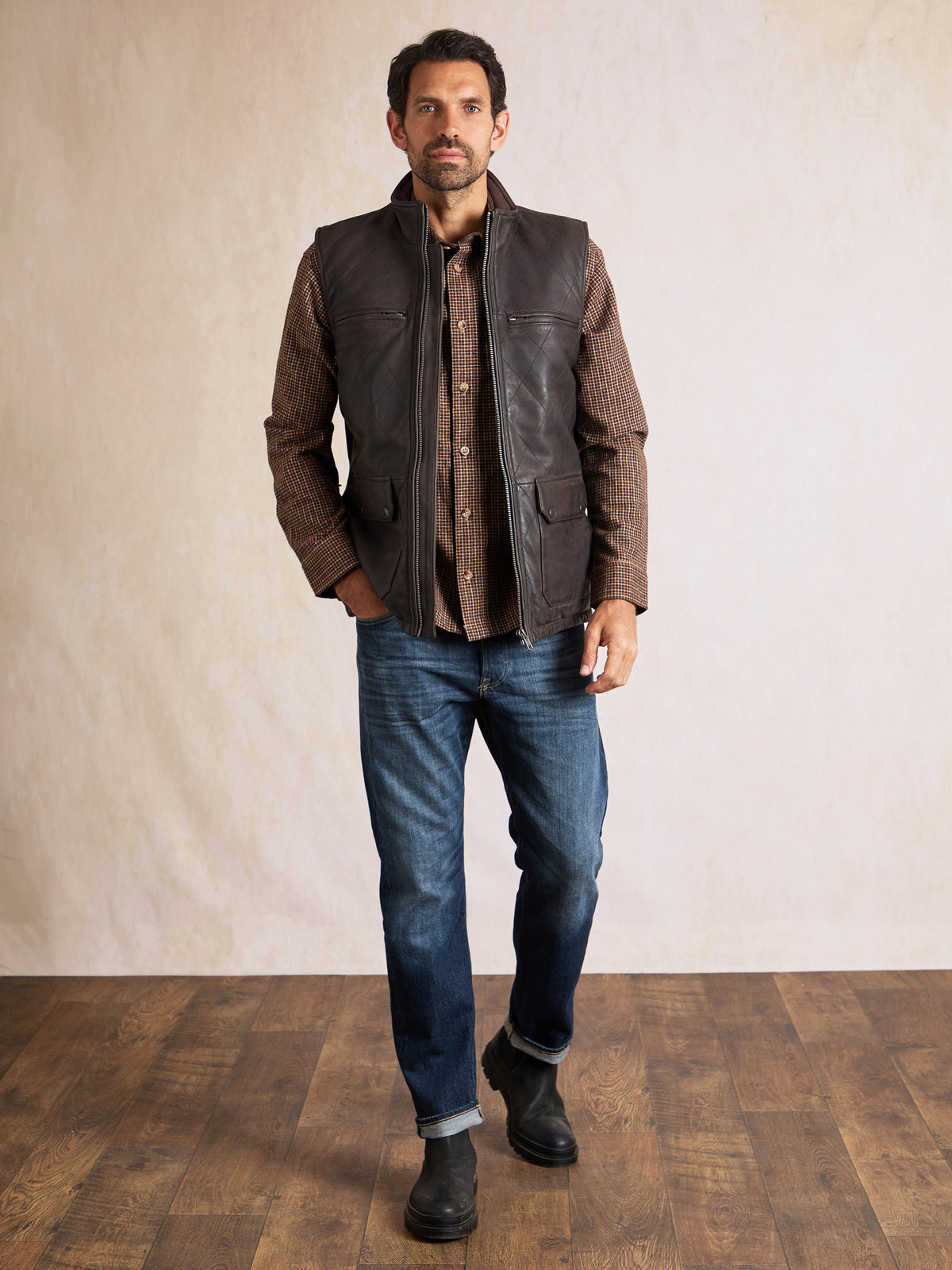 Grinsdale Leather Gilet