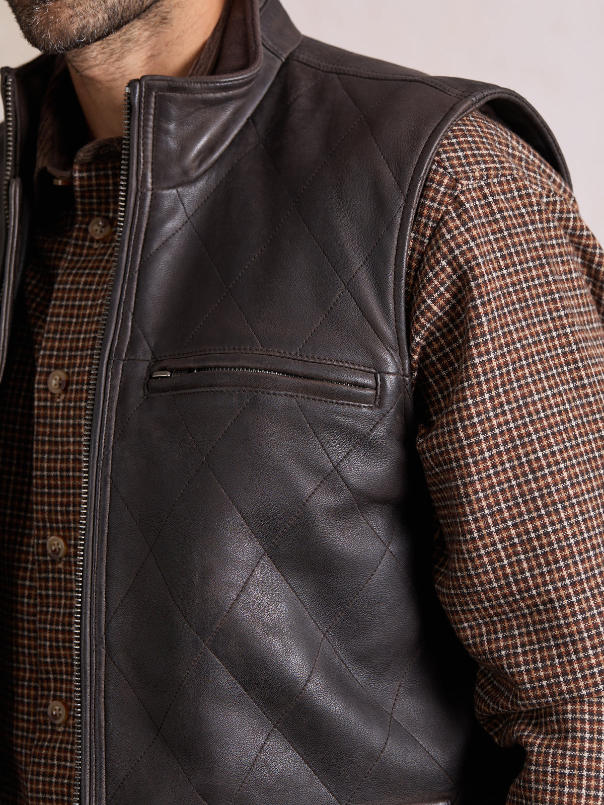 Grinsdale Leather Gilet