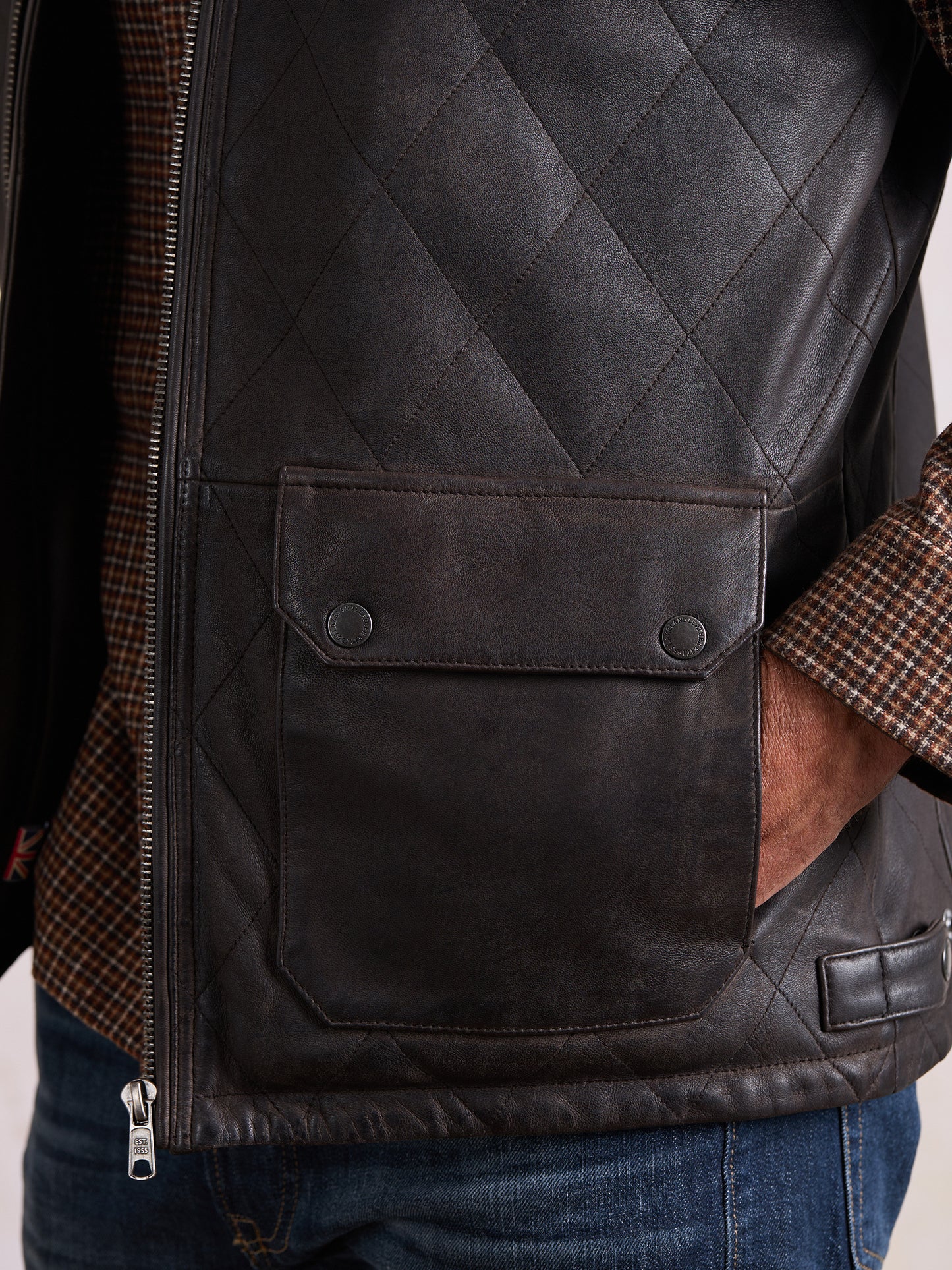Grinsdale Leather Gilet