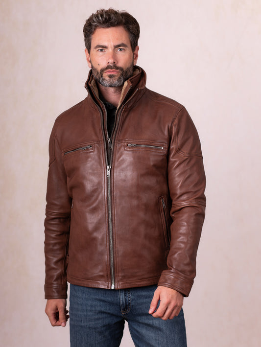Gosforth Leather Coat